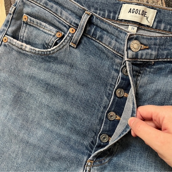 AGOLDE Nico High Rise Slim Fit Jeans Subdued 29 - Picture 5 of 9
